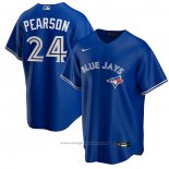 Maglia Baseball Uomo Toronto Blue Jays Nate Pearson Replica Blu