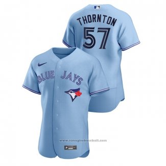 Maglia Baseball Uomo Toronto Blue Jays Trent Thornton Authentic 2020 Alternato Blu