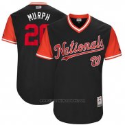 Maglia Baseball Uomo Washington Nationals 2017 Little League World Series Daniel Murphy Blu