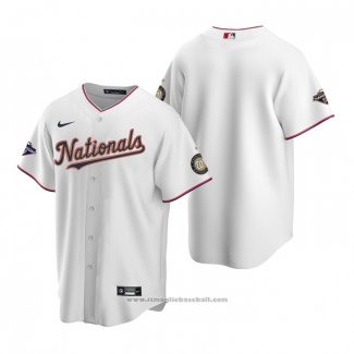 Maglia Baseball Uomo Washington Nationals 2020 Gold Program Replica Bianco