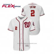 Maglia Baseball Uomo Washington Nationals Adam Eaton Flex Base Bianco