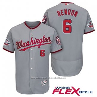 Maglia Baseball Uomo Washington Nationals Anthony Rendon Grigio 2018 All Star Flex Base