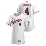 Maglia Baseball Uomo Washington Nationals Dave Martinez Autentico 2020 Alternato Bianco
