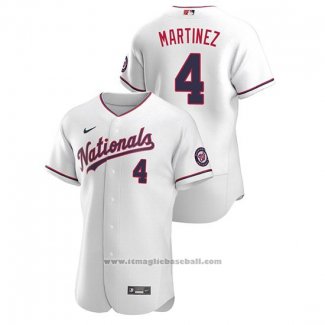 Maglia Baseball Uomo Washington Nationals Dave Martinez Autentico 2020 Alternato Bianco