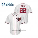 Maglia Baseball Uomo Washington Nationals Juan Soto Cool Base Alternato Bianco