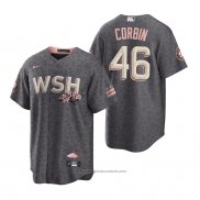 Maglia Baseball Uomo Washington Nationals Patrick Corbin 2022 City Connect Replica Grigio