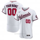 Maglia Baseball Uomo Washington Nationals Personalizzate Autentico Bianco