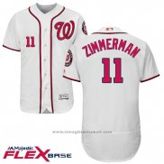 Maglia Baseball Uomo Washington Nationals Ryan Zimmerman Autentico Collection Flex Base Bianco