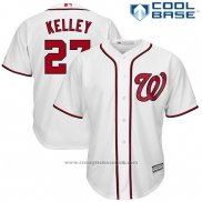 Maglia Baseball Uomo Washington Nationals Shawn Kelley Bianco Cool Base