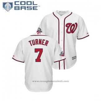 Maglia Baseball Uomo Washington Nationals Trea Turner 2018 All Star Cool Base Bianco