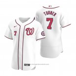 Maglia Baseball Uomo Washington Nationals Trea Turner Autentico Primera 2020 Bianco