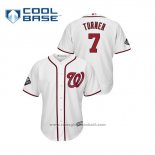 Maglia Baseball Uomo Washington Nationals Trea Turner Cool Base Bianco