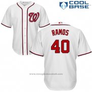 Maglia Baseball Uomo Washington Nationals Wilson Ramos Bianco Autentico Collection Cool Base