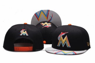 Cappellino Miami Marlins Snapbacks Nero Grigio