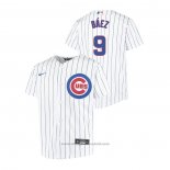 Maglia Baseball Bambino Chicago Cubs Javier Baez Replica Primera Bianco