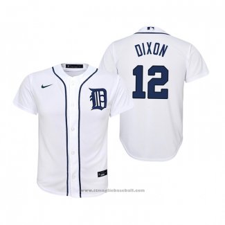 Maglia Baseball Bambino Detroit Tigers Brandon Dixon Replica Primera Bianco