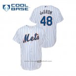 Maglia Baseball Bambino New York Mets Jacob Degrom Cool Base Home Bianco