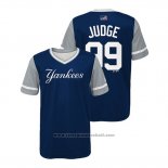 Maglia Baseball Bambino New York Yankees Aaron Judge 2018 LLWS Players Weekend Judge Blu