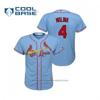 Maglia Baseball Bambino St. Louis Cardinals Yadier Molina Cool Base Alternato Horizon 2019 Blu