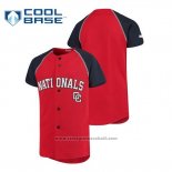 Maglia Baseball Bambino Washington Nationals Personalizzate Stitches Rosso Blu