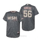 Maglia Baseball Bambino Washington Nationals Seth Romero 2022 City Connect Replica Grigio Maglia Baseball Bambino Washington Nationals Seth Romero 2022 City Connect Replica Grigio