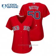Maglia Baseball Donna Boston Red Sox Mookie Betts Cool Base Alternato Scarlet