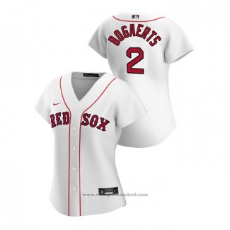 Maglia Baseball Donna Boston Red Sox Xander Bogaerts 2020 Replica Home Bianco