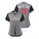 Maglia Baseball Donna Chicago White Sox Adam Engel 2018 LLWS Players Weekend Man Of Steal Grigio