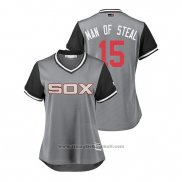 Maglia Baseball Donna Chicago White Sox Adam Engel 2018 LLWS Players Weekend Man Of Steal Grigio