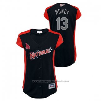 Maglia Baseball Donna Los Angeles Dodgers 2019 All Star Workout National League Max Muncy Blu