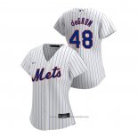 Maglia Baseball Donna New York Mets Jacob Degrom 2020 Replica Home Bianco