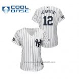 Maglia Baseball Donna New York Yankees Troy Tulowitzki 2019 London Series Cool Base Bianco