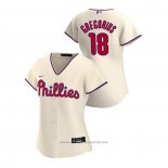 Maglia Baseball Donna Philadelphia Phillies Didi Gregorius 2020 Replica Alternato Crema