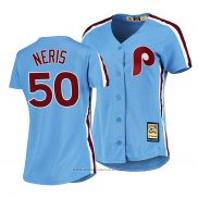 Maglia Baseball Donna Philadelphia Phillies Hector Neris Cooperstown Collection Road Blu