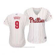 Maglia Baseball Donna Philadelphia Phillies Jay Bruce Cool Base Home Bianco