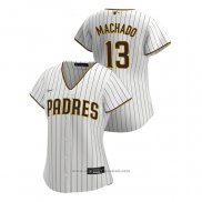 Maglia Baseball Donna San Diego Padres Manny Machado Replica 2020 Home Bianco