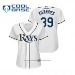 Maglia Baseball Donna Tampa Bay Rays Kevin Kiermaier Cool Base Home 2019 Bianco