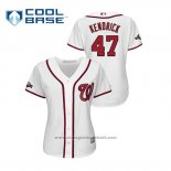 Maglia Baseball Donna Washington Nationals Howie Kendrick 2019 Postseason Cool Base Bianco