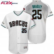 Maglia Baseball Uomo Arizona Diamondbacks 2017 Postseason 25 Archie Bradley Bianco Flex Base