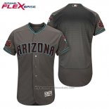 Maglia Baseball Uomo Arizona Diamondbacks Grigio Verde Alternato Flex Base