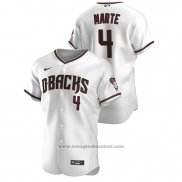 Maglia Baseball Uomo Arizona Diamondbacks Ketel Marte Autentico 2020 Home Bianco Rosso