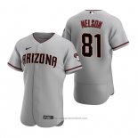 Maglia Baseball Uomo Arizona Diamondbacks Kyle Nelson Autentico Road Grigio