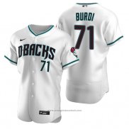 Maglia Baseball Uomo Arizona Diamondbacks Zack Burdi Autentico Alternato Bianco