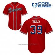 Maglia Baseball Uomo Atlanta Braves 39 Jason Grilli Rosso Alternato Cool Base