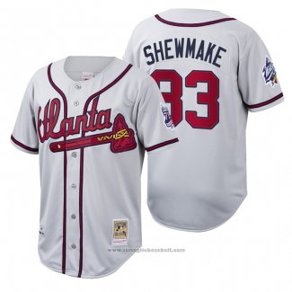 Maglia Baseball Uomo Atlanta Braves Braden Shewmake Cooperstown Collection Autentico Bianco