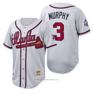 Maglia Baseball Uomo Atlanta Braves Dale Murphy Cooperstown Collection Autentico Bianco