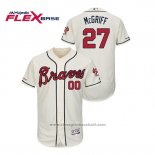 Maglia Baseball Uomo Atlanta Braves Fred Mcgriff Autentico Flex Base Crema