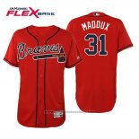Maglia Baseball Uomo Atlanta Braves Greg Maddux Flex Base Autentico Collezione Alternato 2019 Rosso