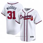 Maglia Baseball Uomo Atlanta Braves Greg Maddux Home Limited Bianco