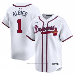 Maglia Baseball Uomo Atlanta Braves Ozzie Albies Home Limited Bianco